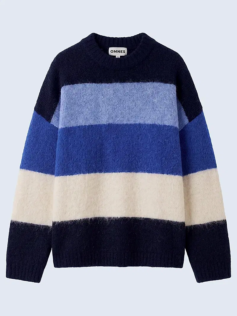 Constance Jumper in Navy and Cream