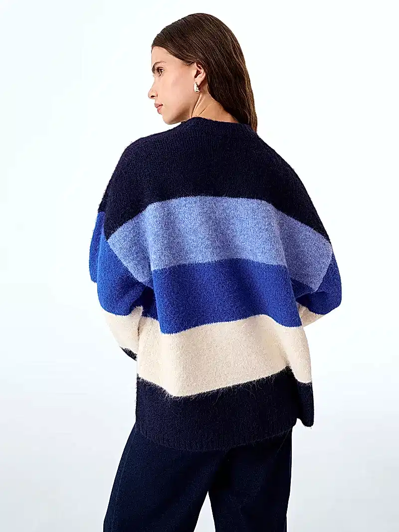 Constance Jumper in Navy and Cream