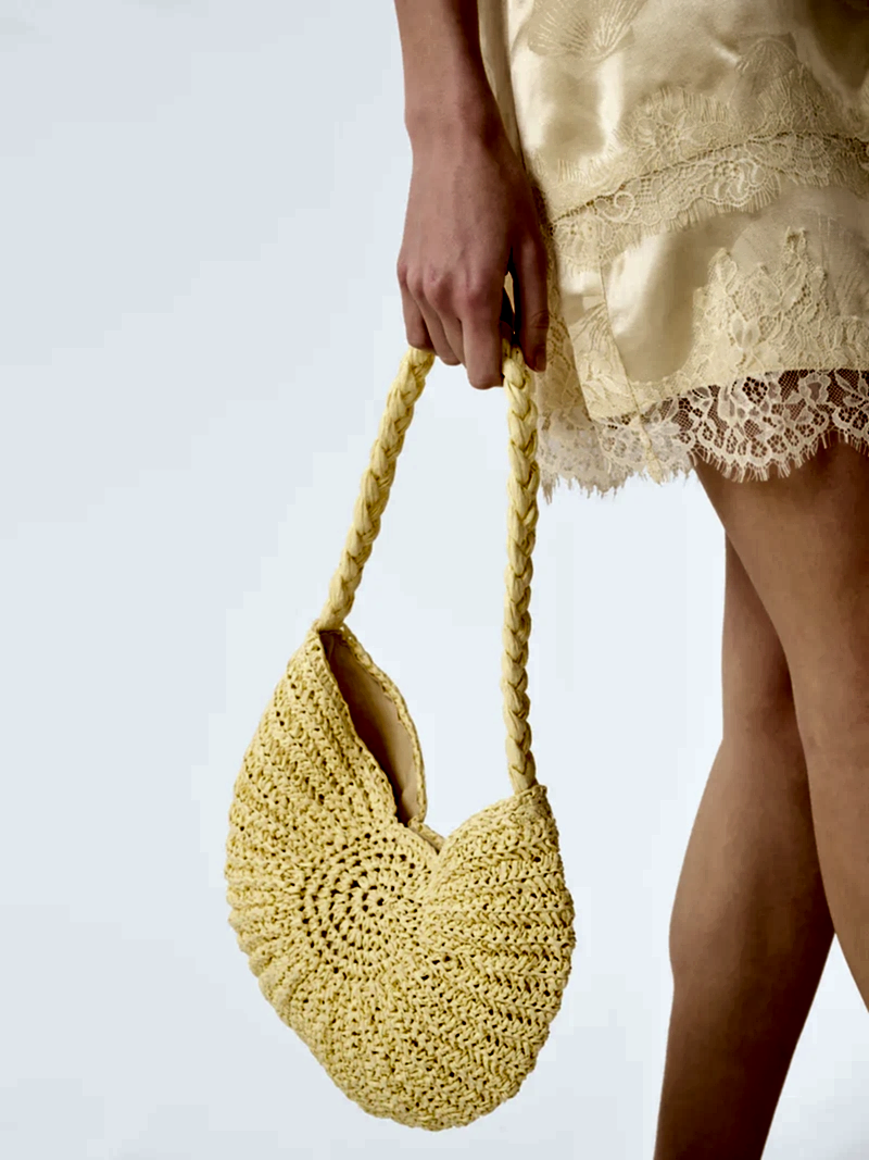 Cyprus Shell Bag in Yellow