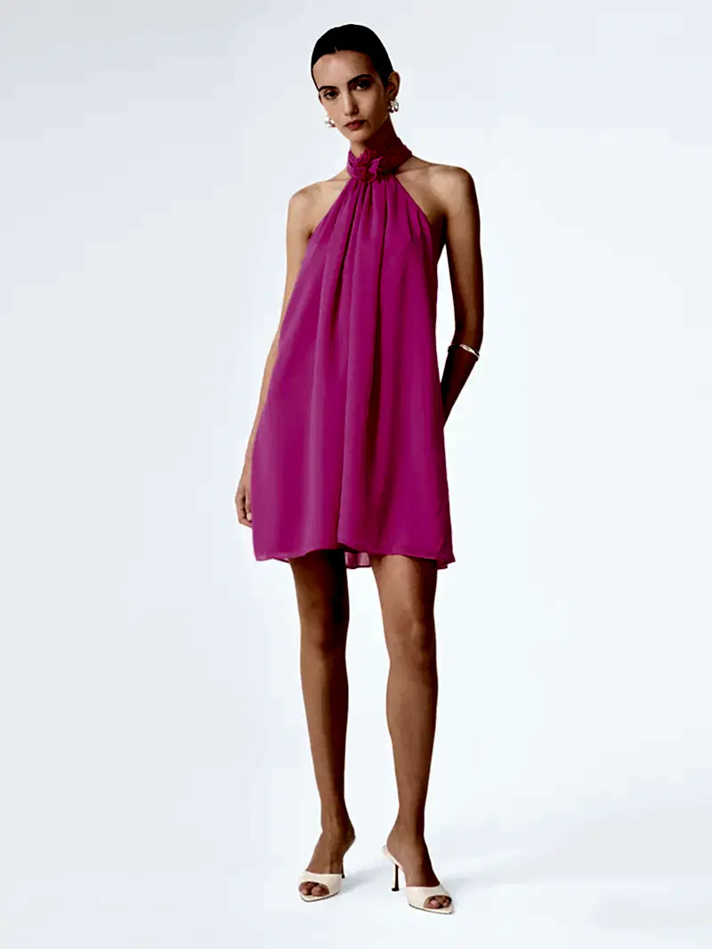 Demi Dress in Raspberry