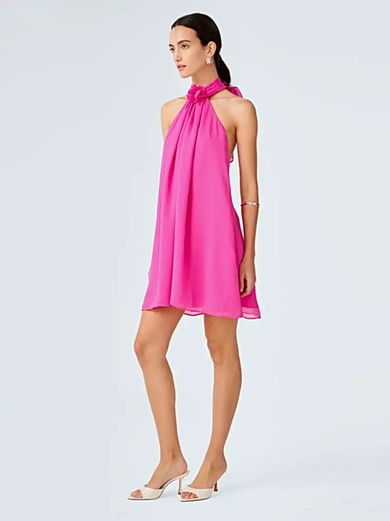 Demi Dress in Raspberry