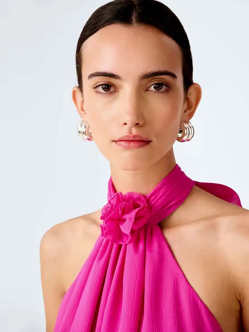Demi Dress in Raspberry