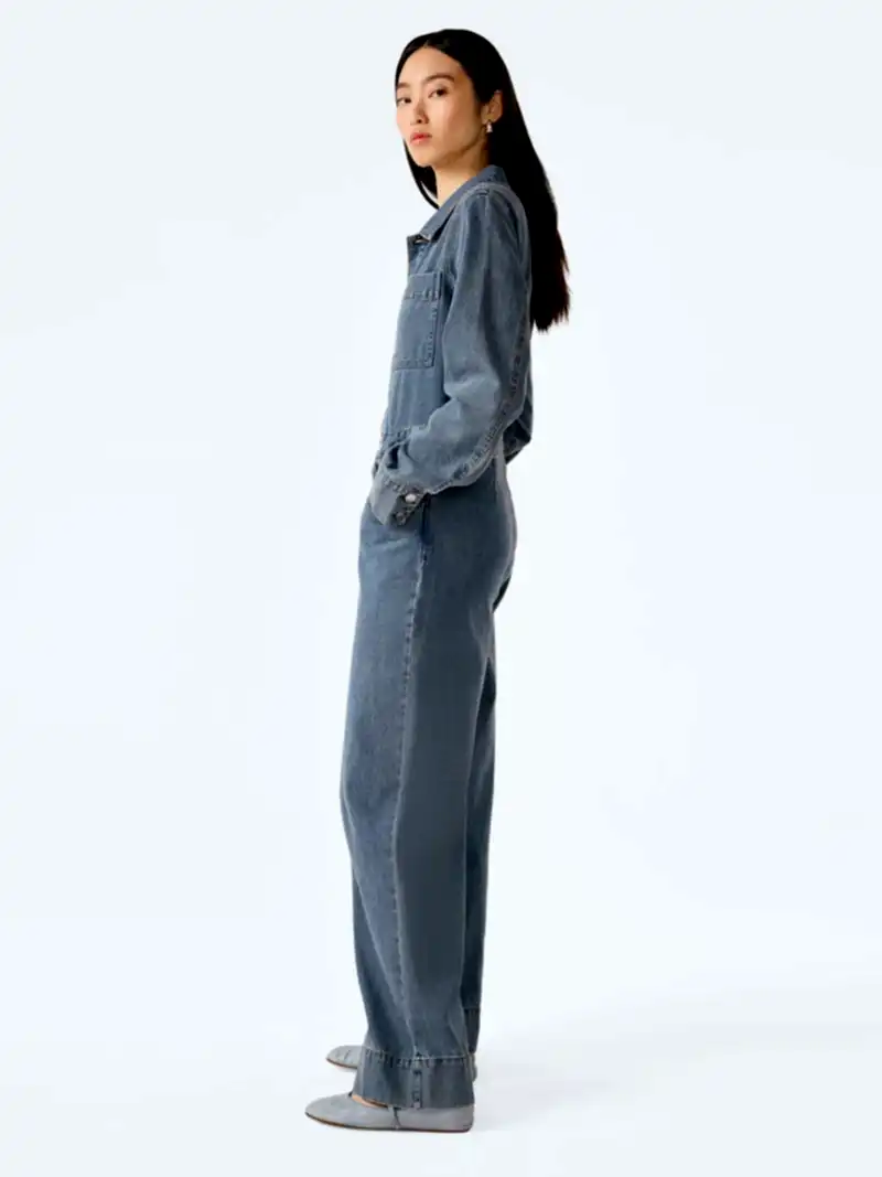 Diya Jumpsuit in Light Wash