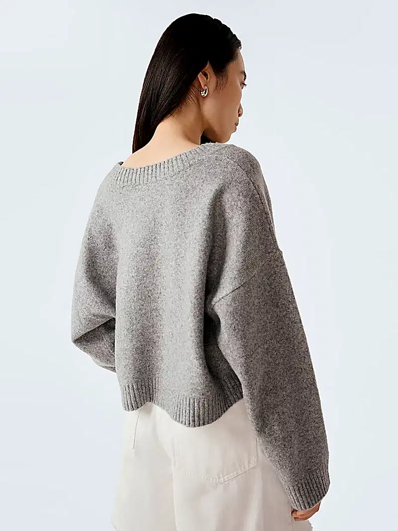Dylan Cardigan in Grey Marl