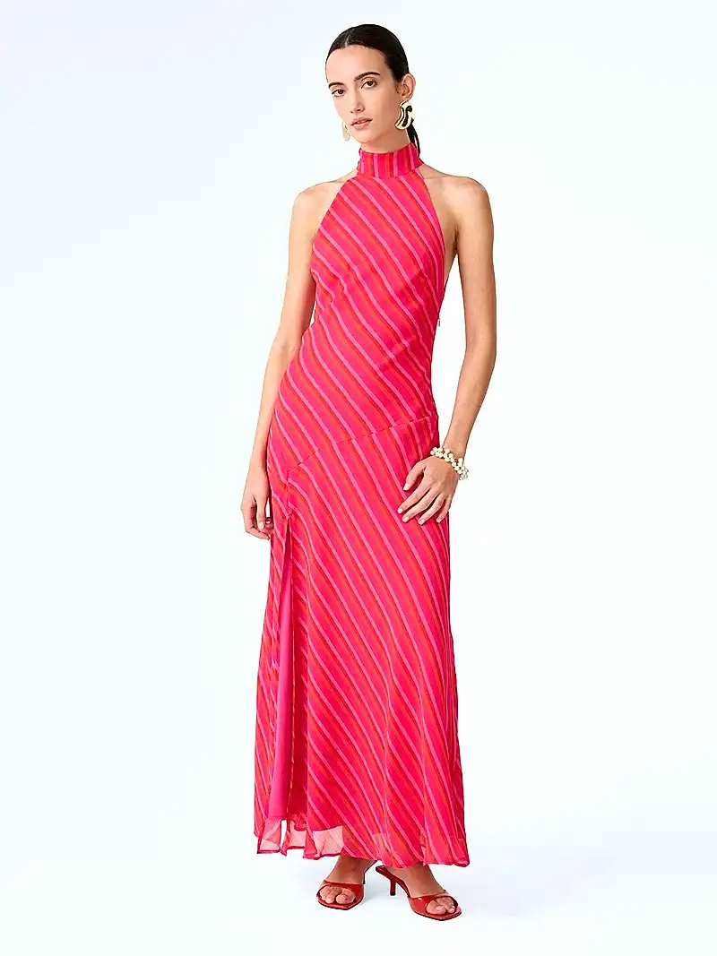 Elsie Dress in Pink and Orange