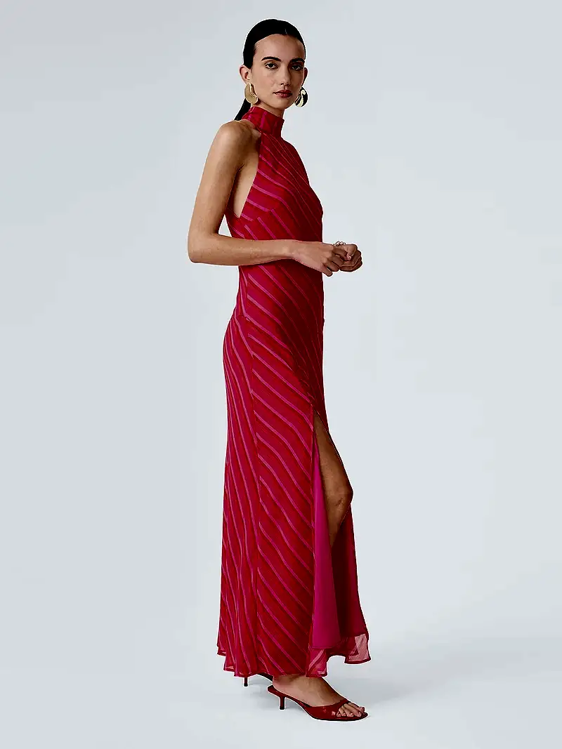 Elsie Dress in Pink and Orange