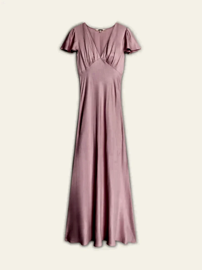 Fai Dress in Bleached Mauve