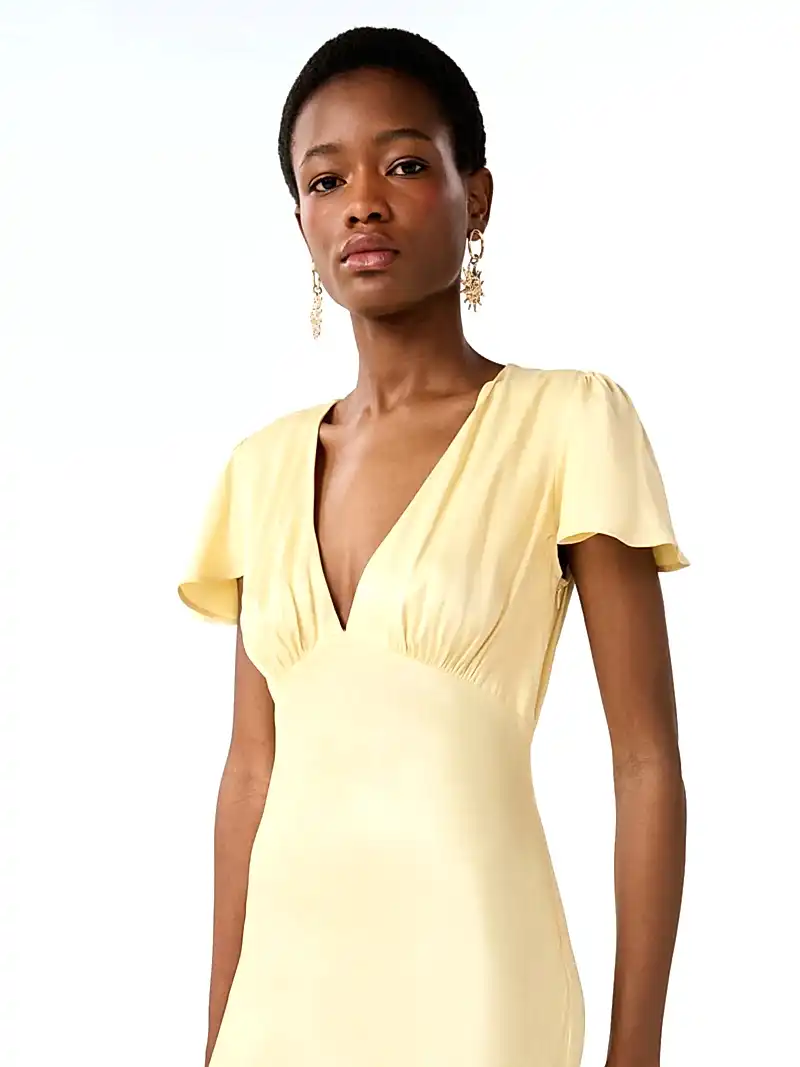 Fai Dress in Double Cream