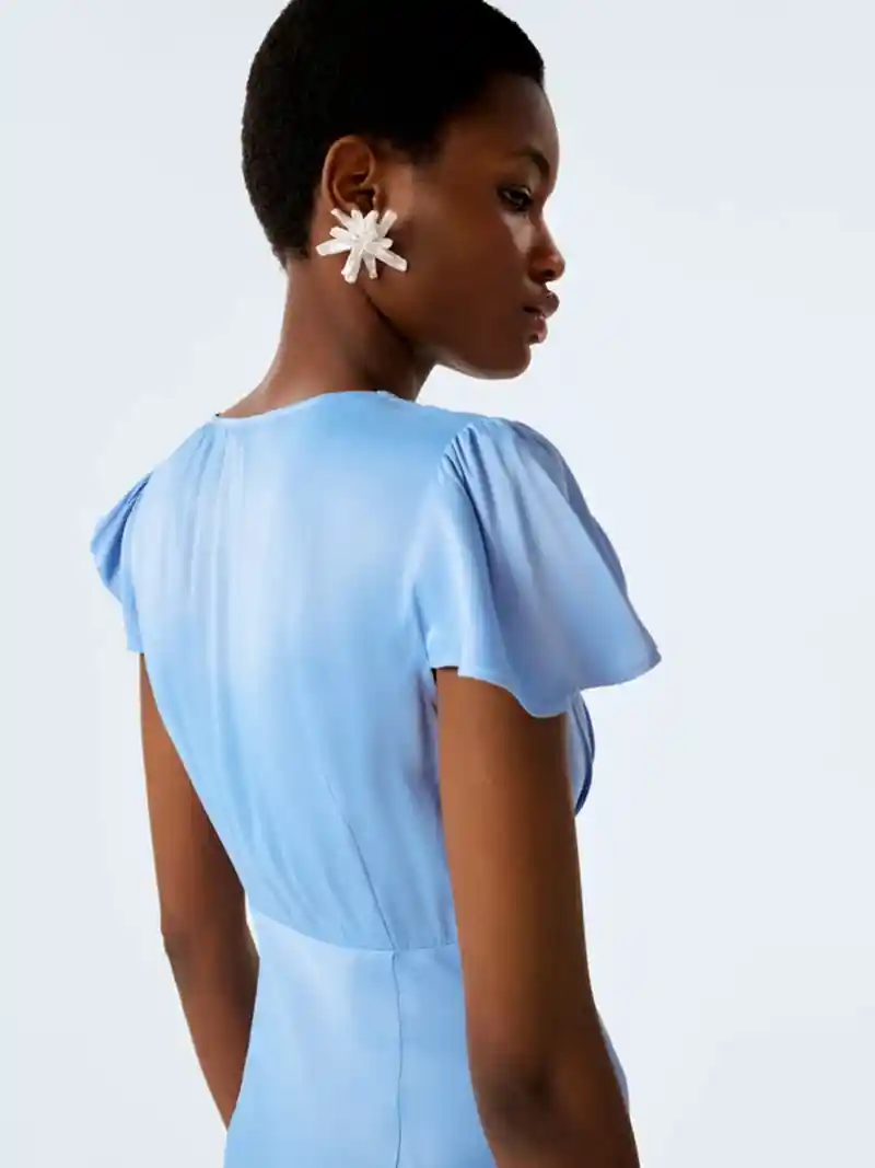 Fai Dress in Vista Blue