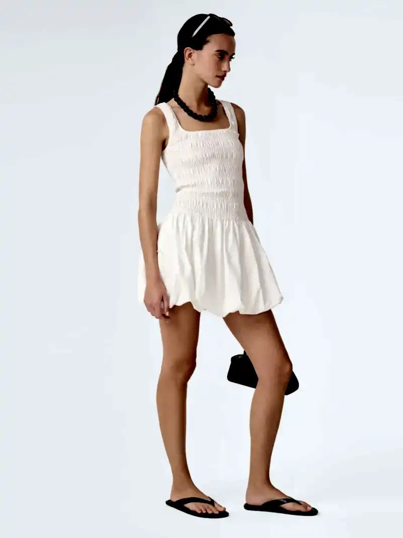 Fernanda Dress in White