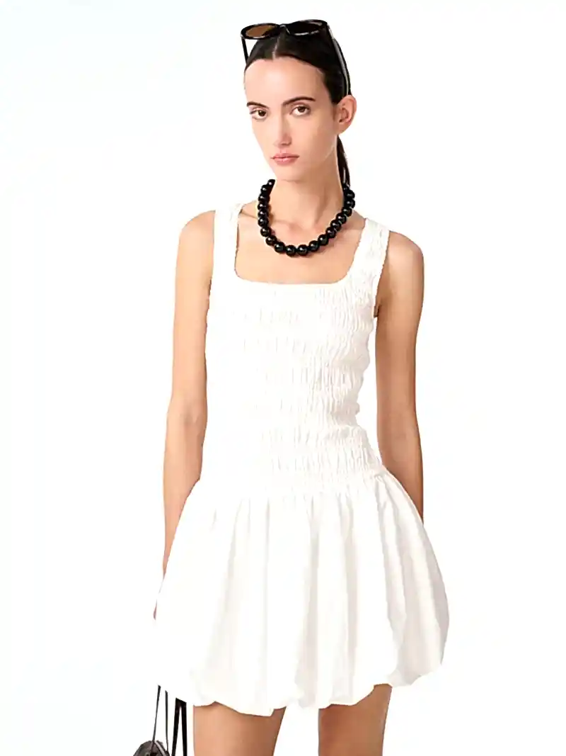 Fernanda Dress in White