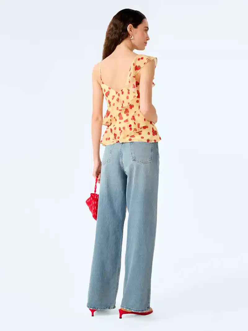 Francie Top in Tomato Print