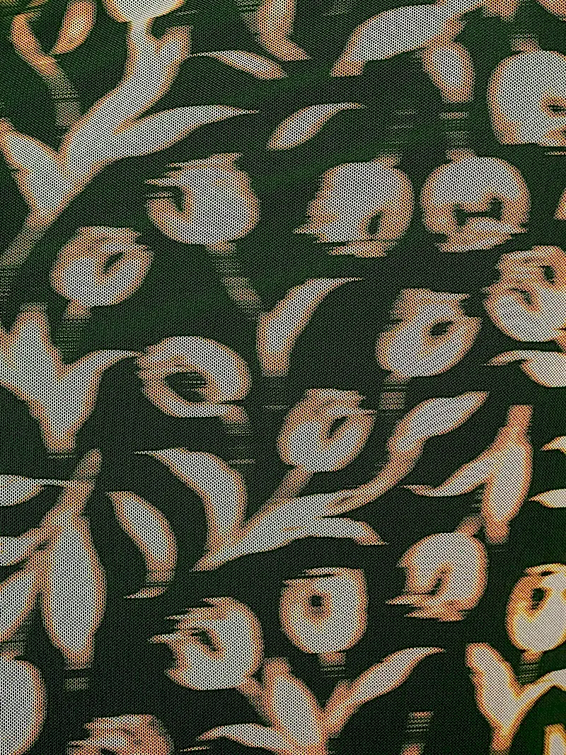 Hollis Dress in Blurred Tulip Print