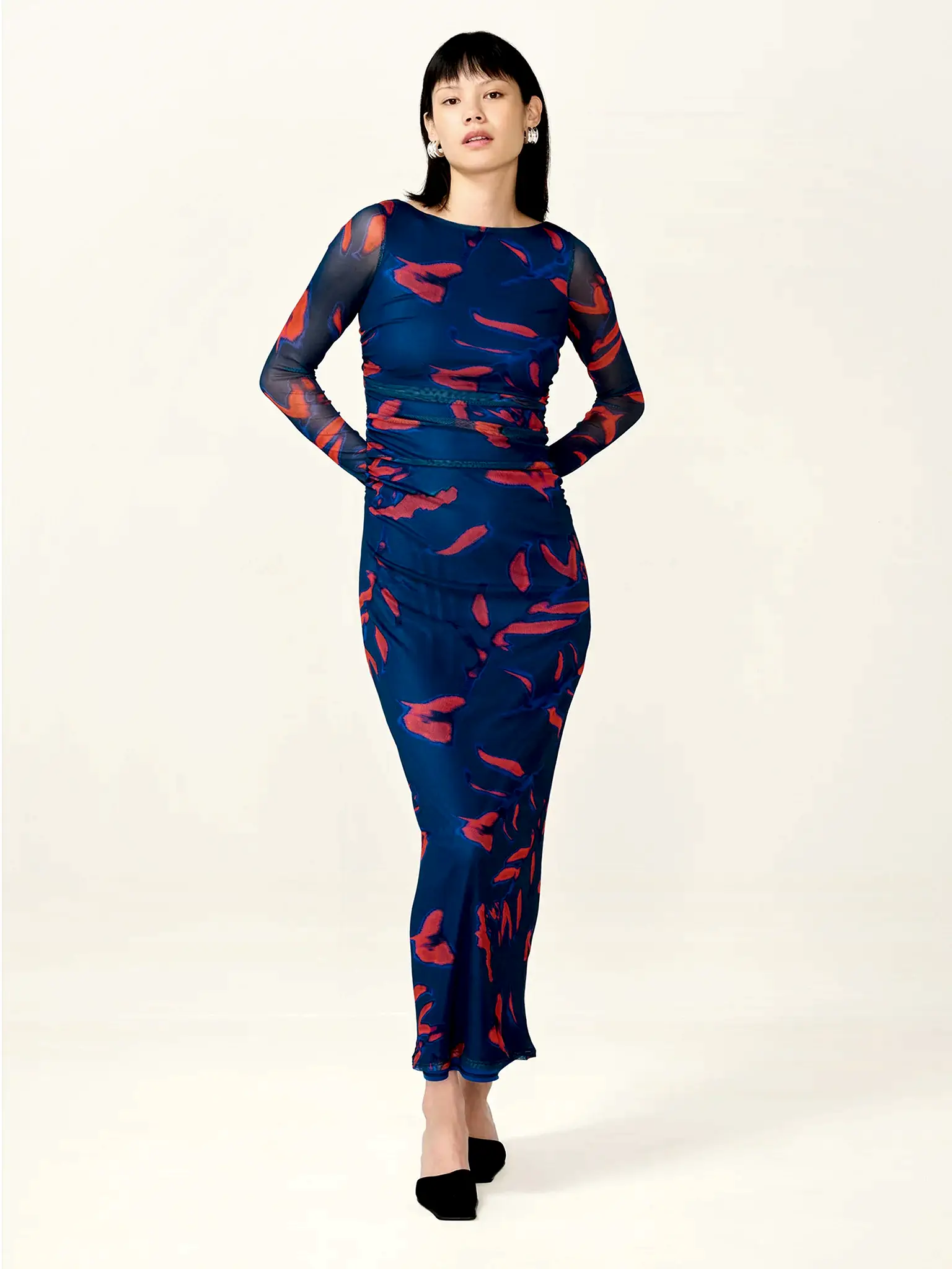 Hollis Dress in Falling Leaf Print