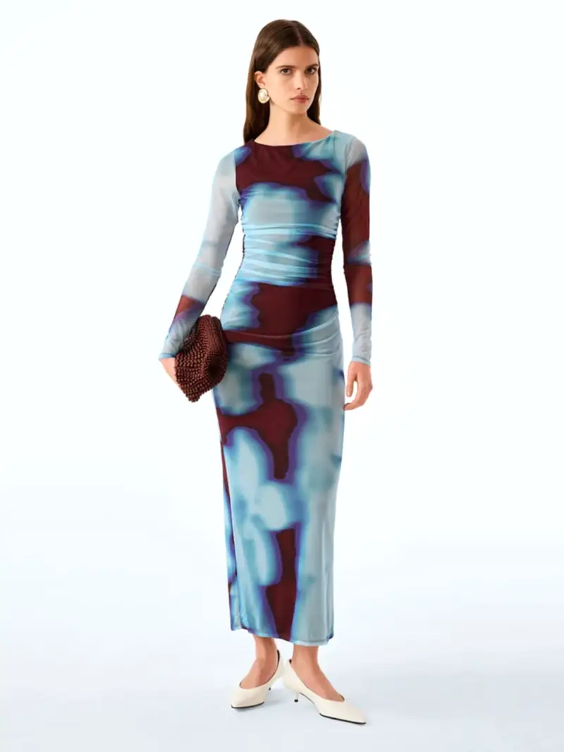 Hollis Dress in Wall Paper Floral