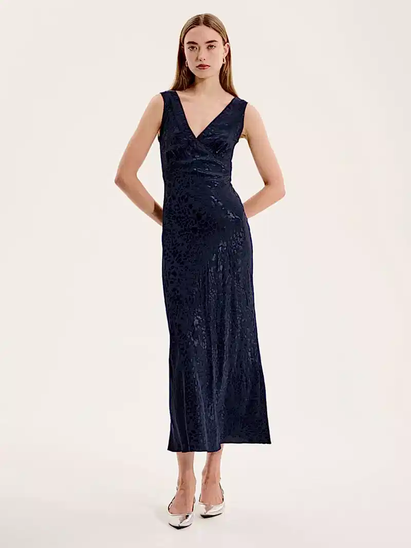 Iris Maxi Dress in Navy