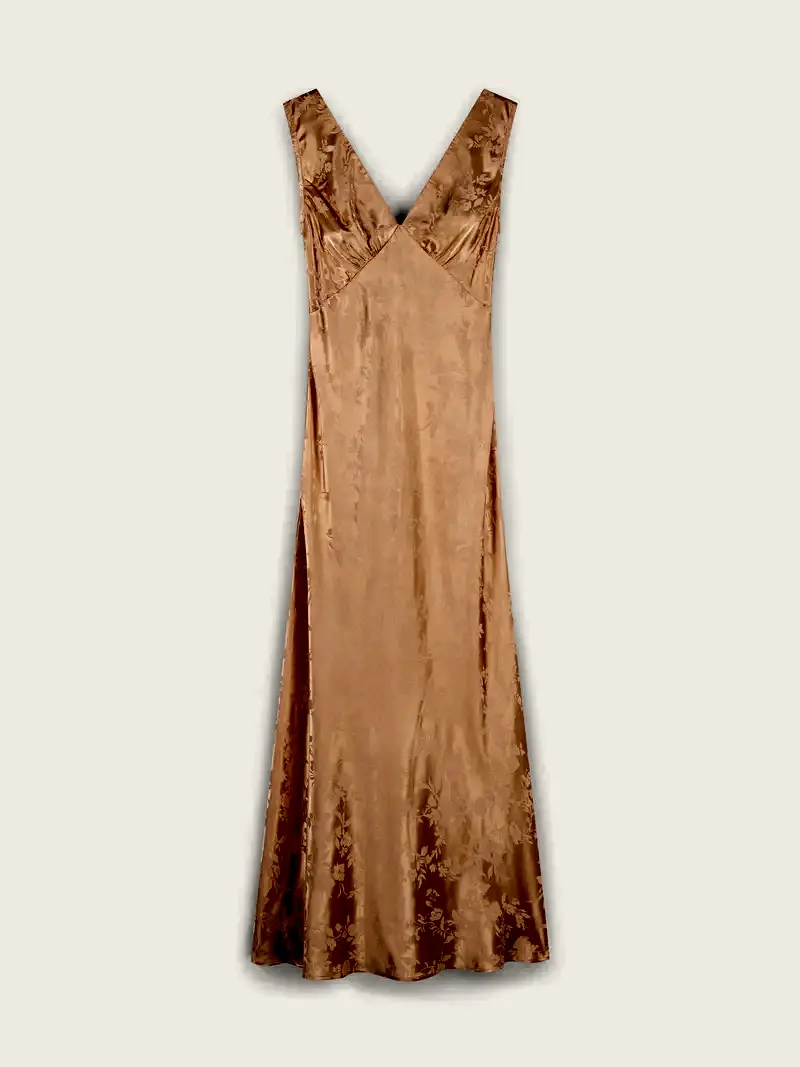 Iris Jacquard Dress in Prairie Sunset