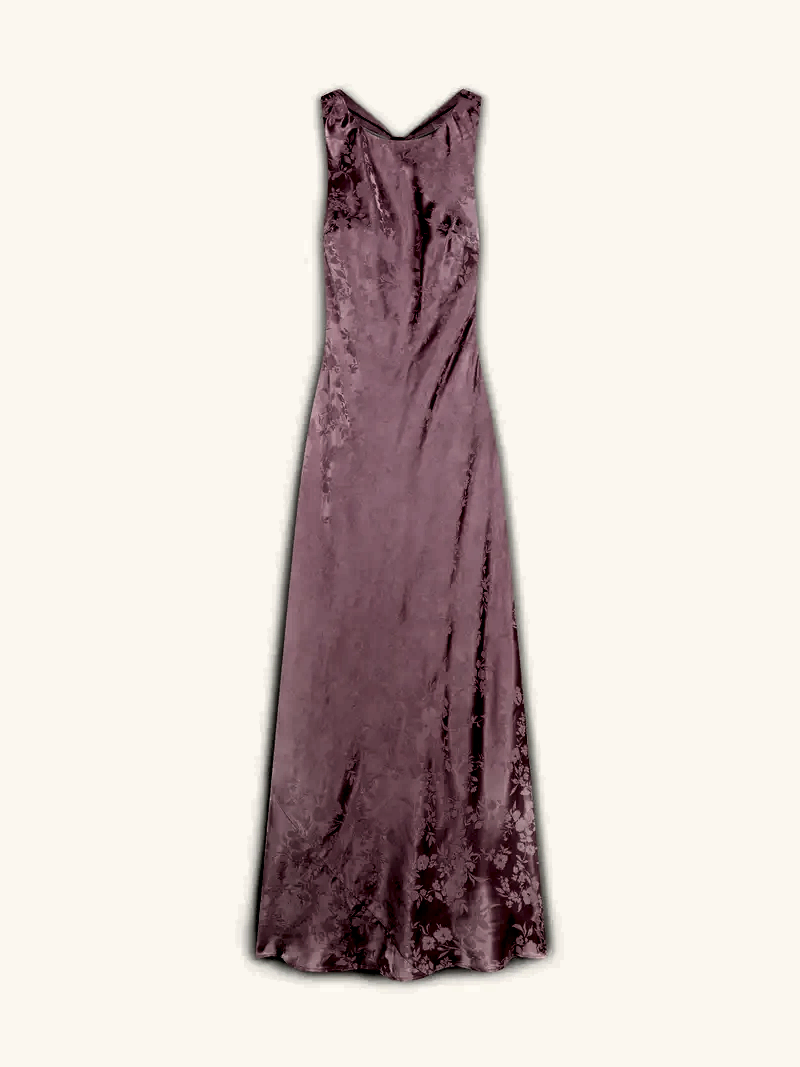 Jai Jacquard Dress in Bleached Mauve