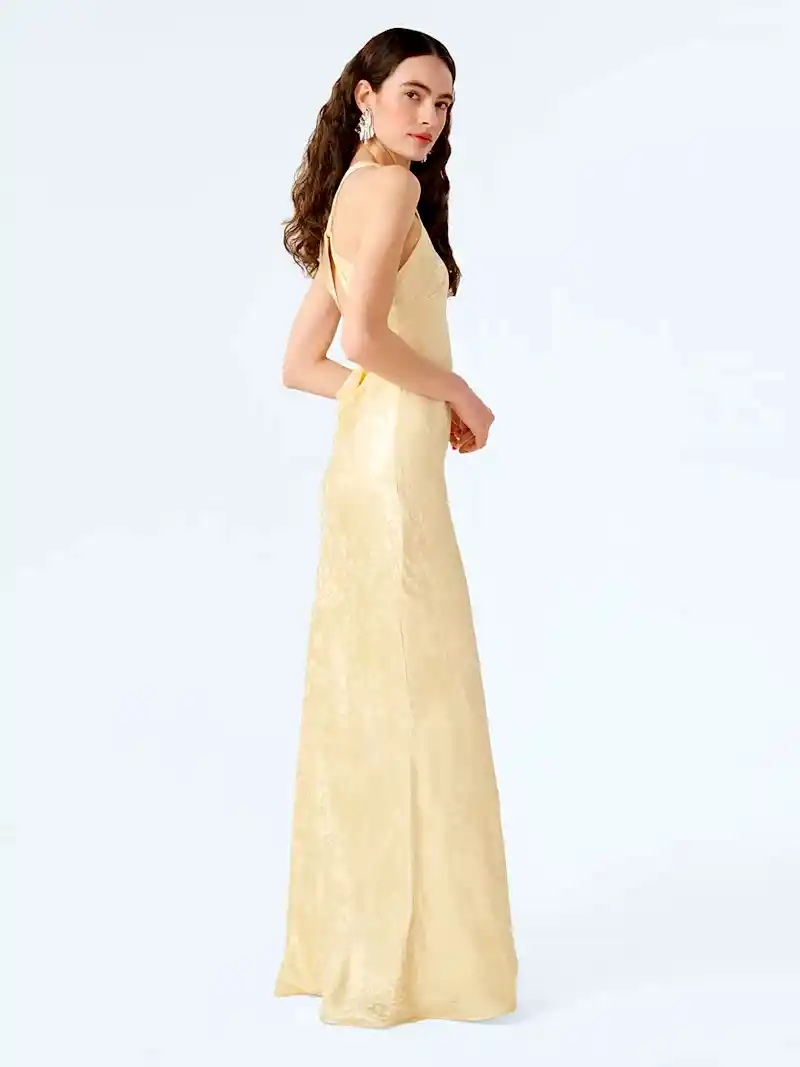 Jai Jacquard Dress in Double Cream
