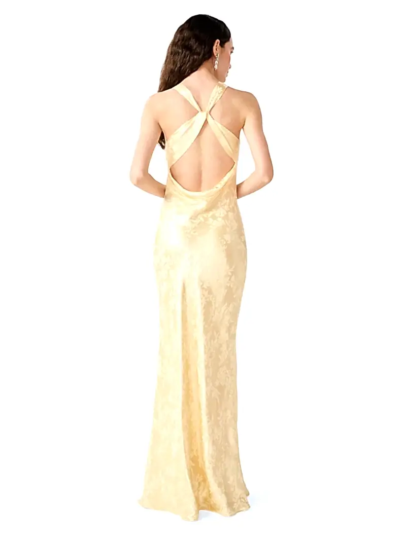 Jai Jacquard Dress in Double Cream