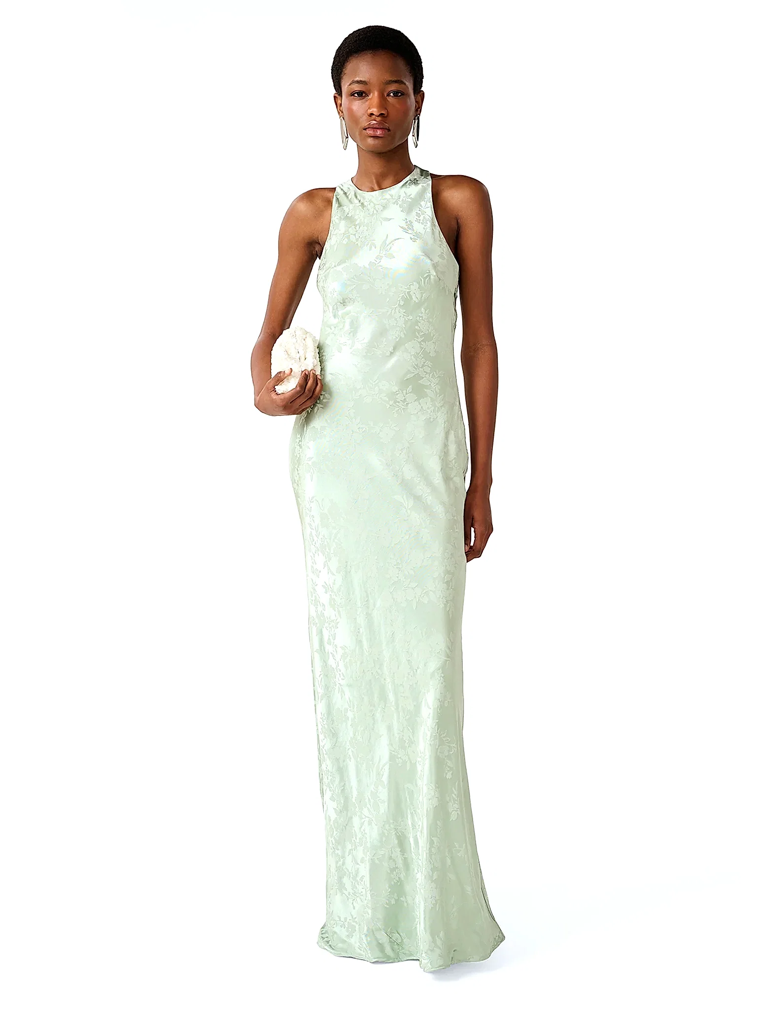 Jai Jacquard Dress in Sage