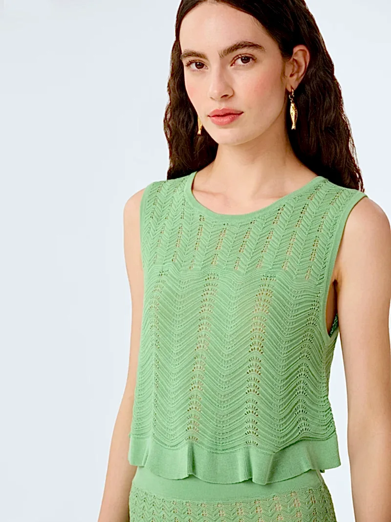 Jayde Top in Green