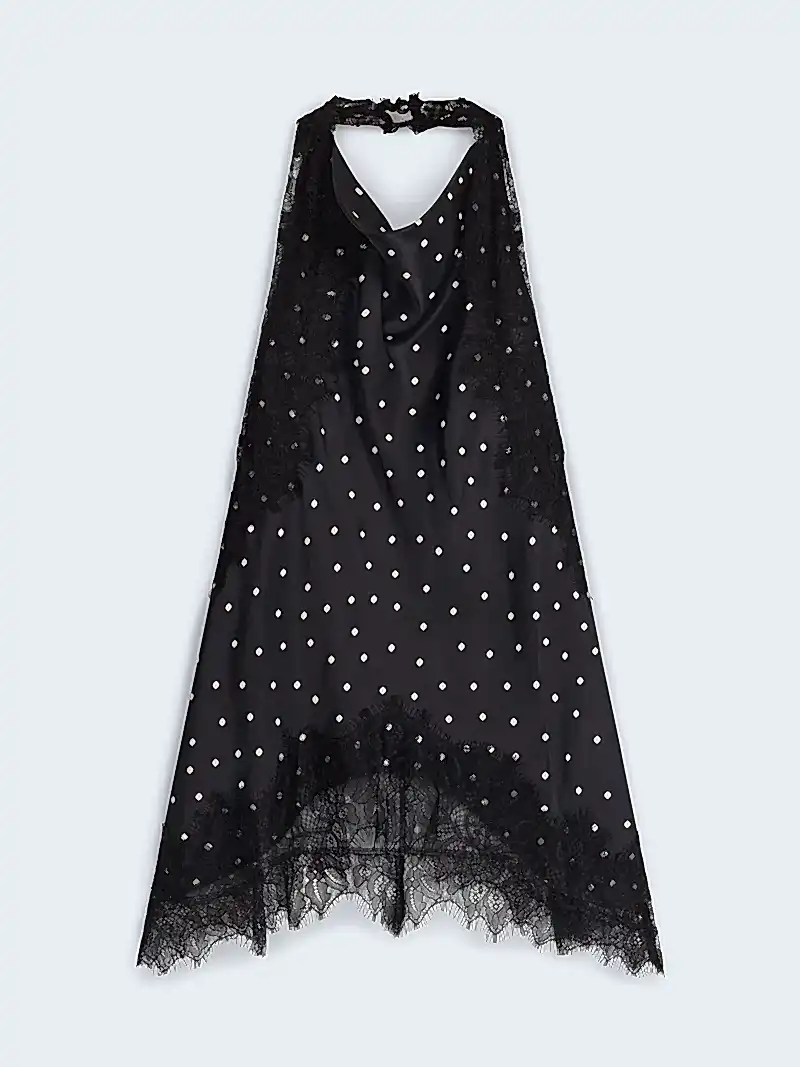 Jayne Top in Black Polka Dot