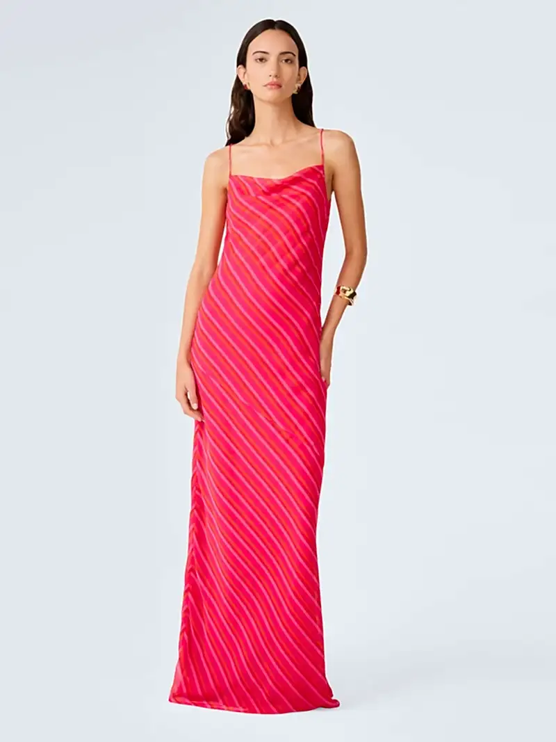 Koko Dress in Pink and Orange