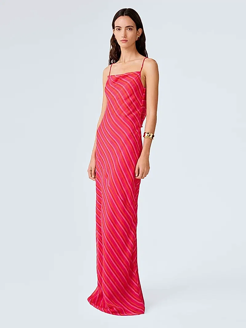 Koko Dress in Pink and Orange