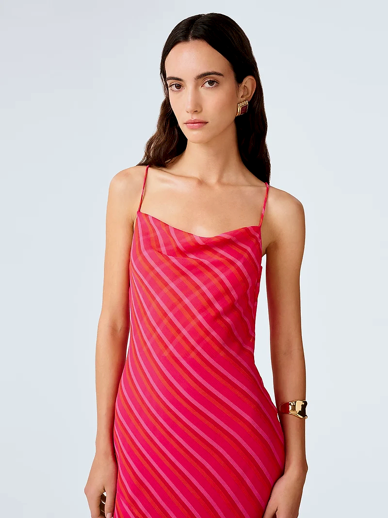 Koko Dress in Pink and Orange