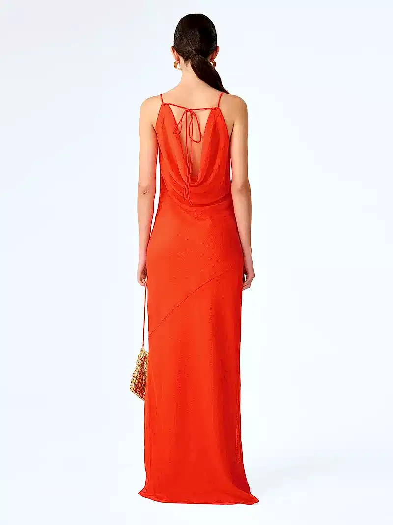 Koko Dress in Tangerine