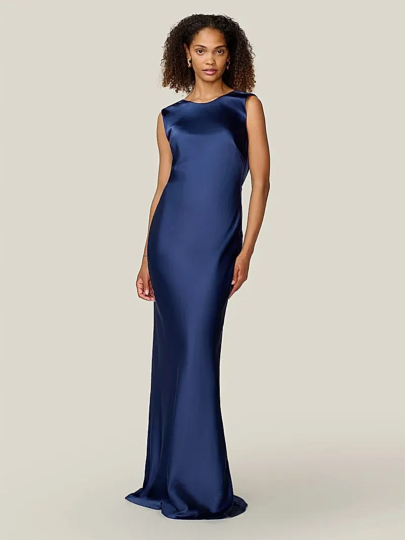Lara Dress in Patriot Blue