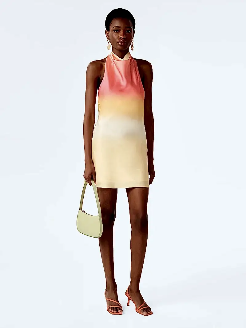 Luzia Dress in Sunset Ombre Print