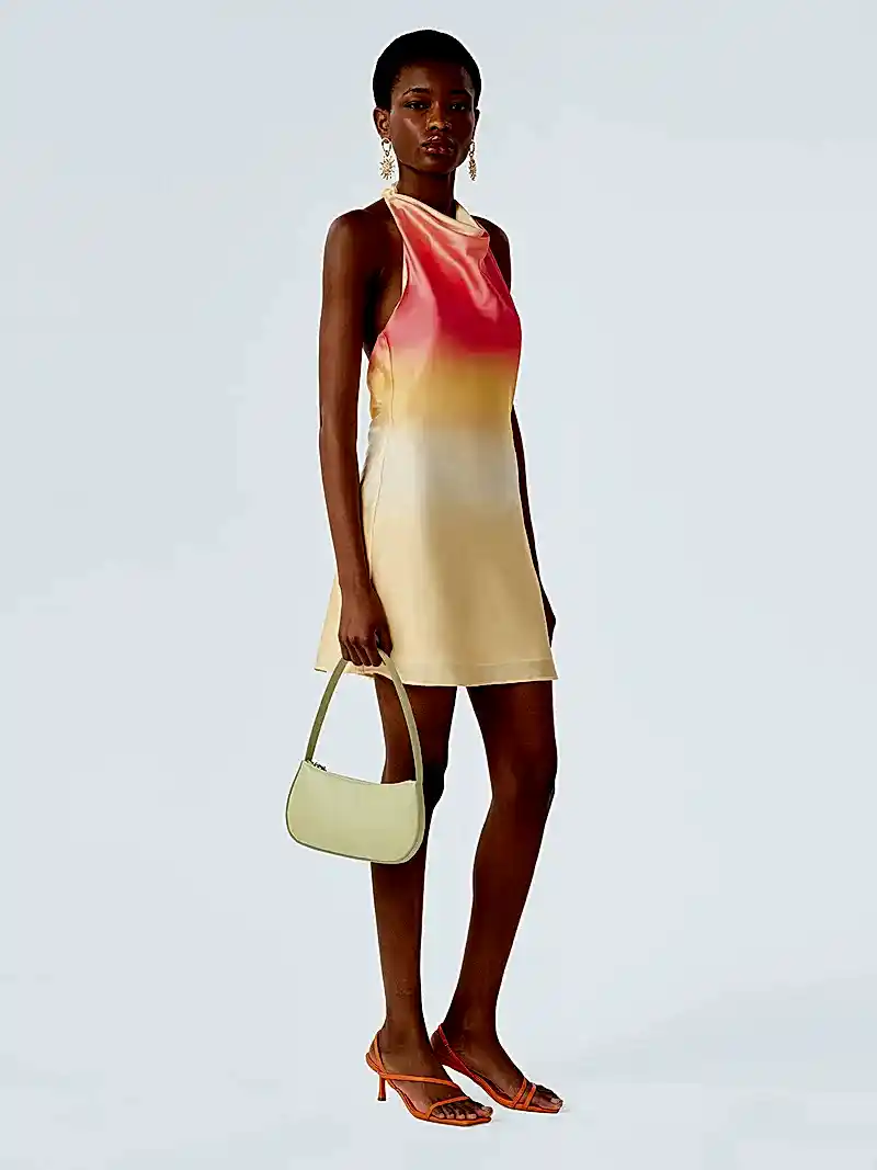 Luzia Dress in Sunset Ombre Print