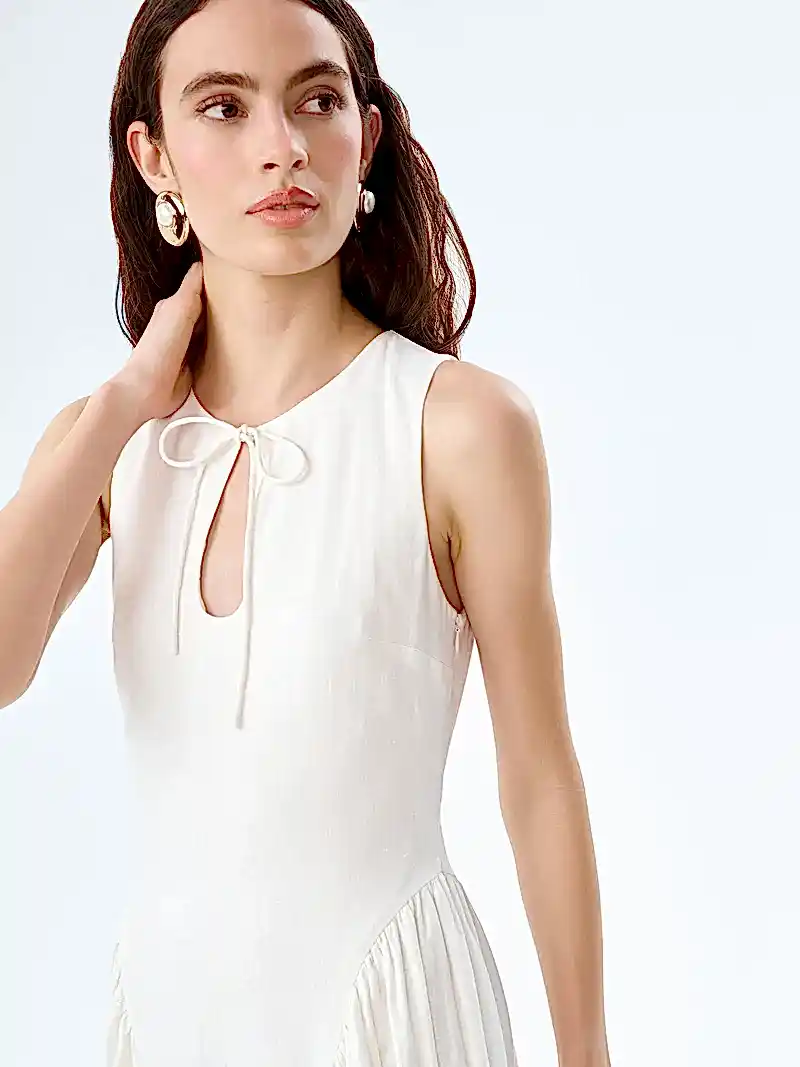 Margate Dress in White