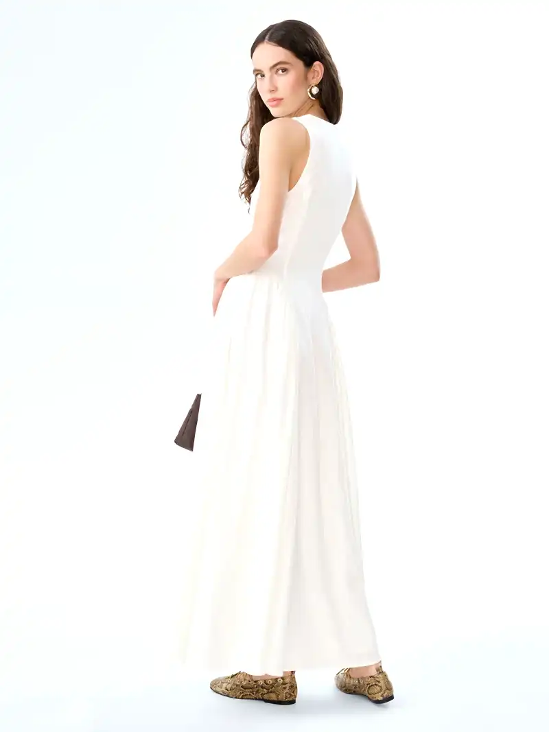 Margate Dress in White