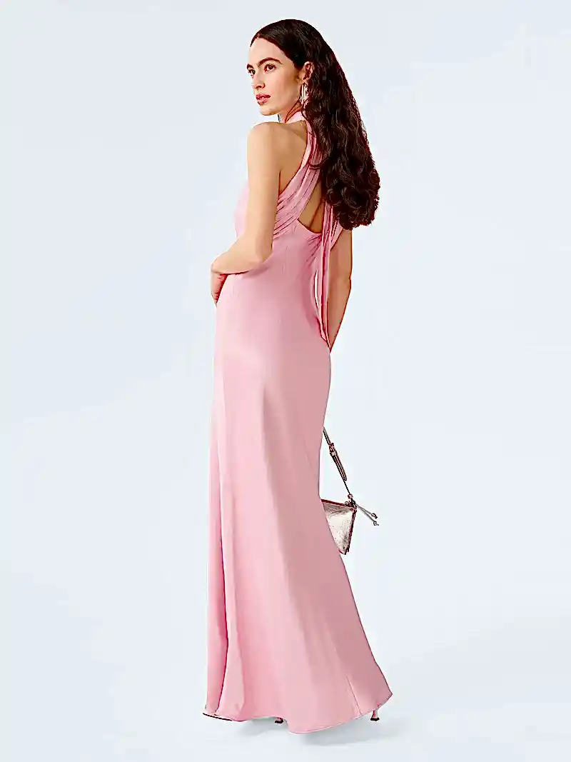Milos Dress in Bleached Mauve
