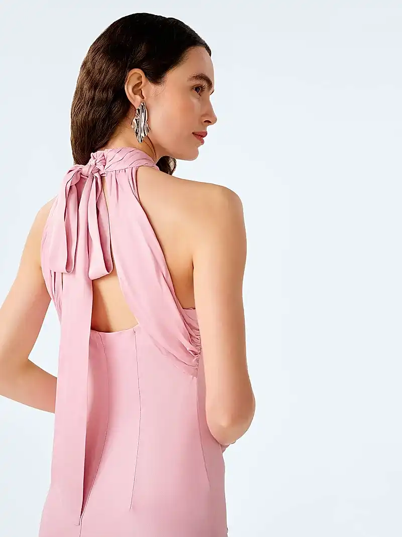 Milos Dress in Bleached Mauve