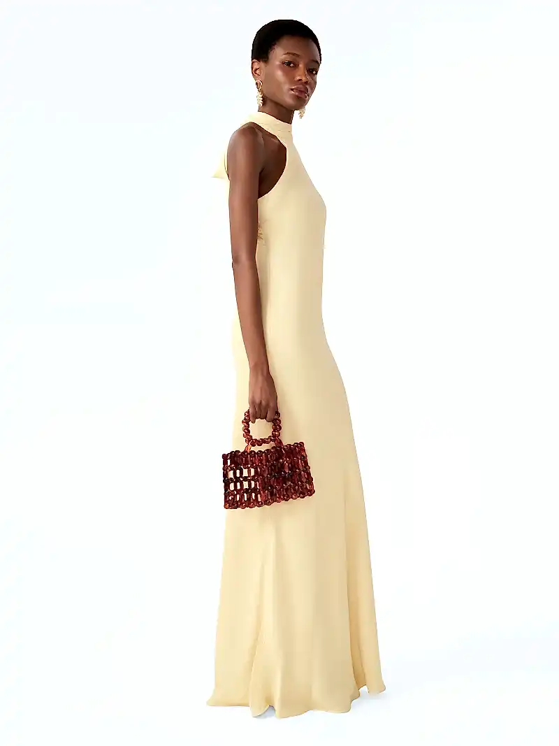 Milos Dress in Double Cream
