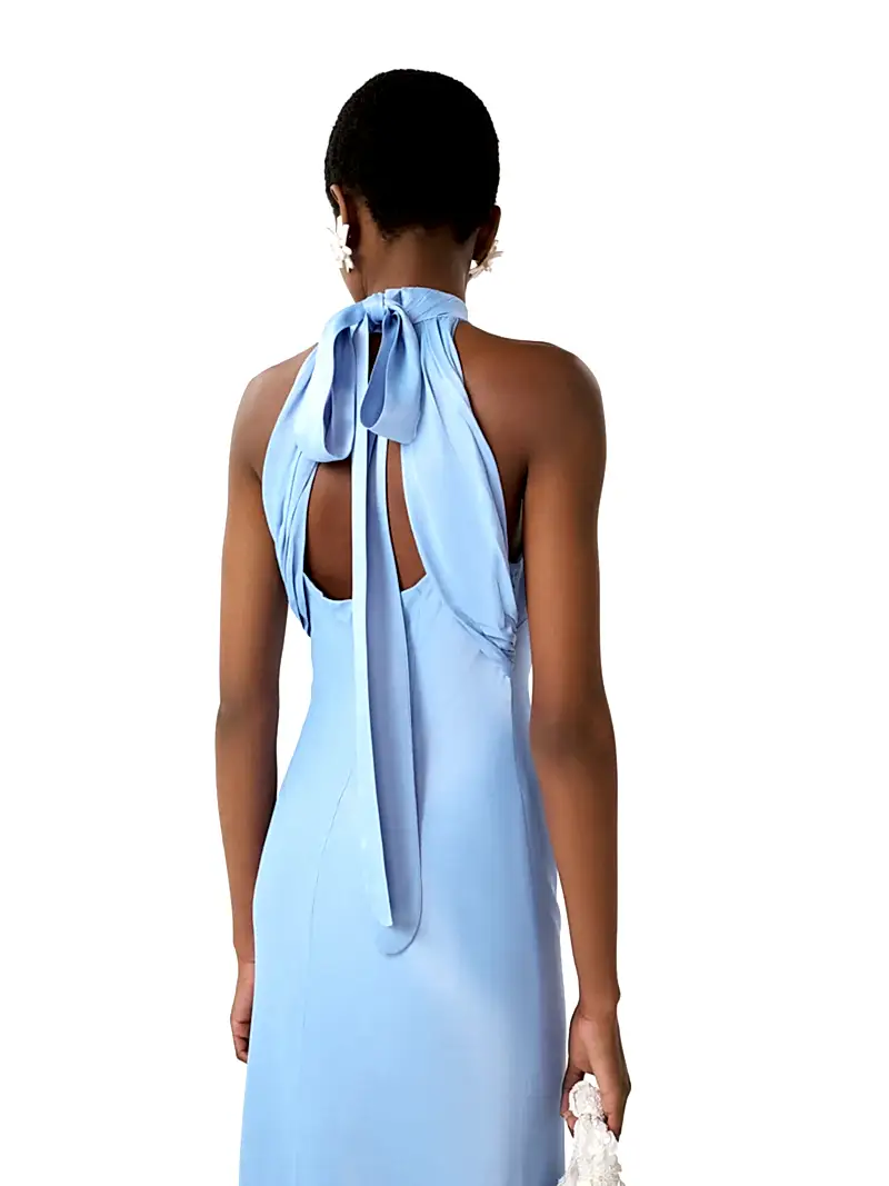 Milos Dress in Vista Blue