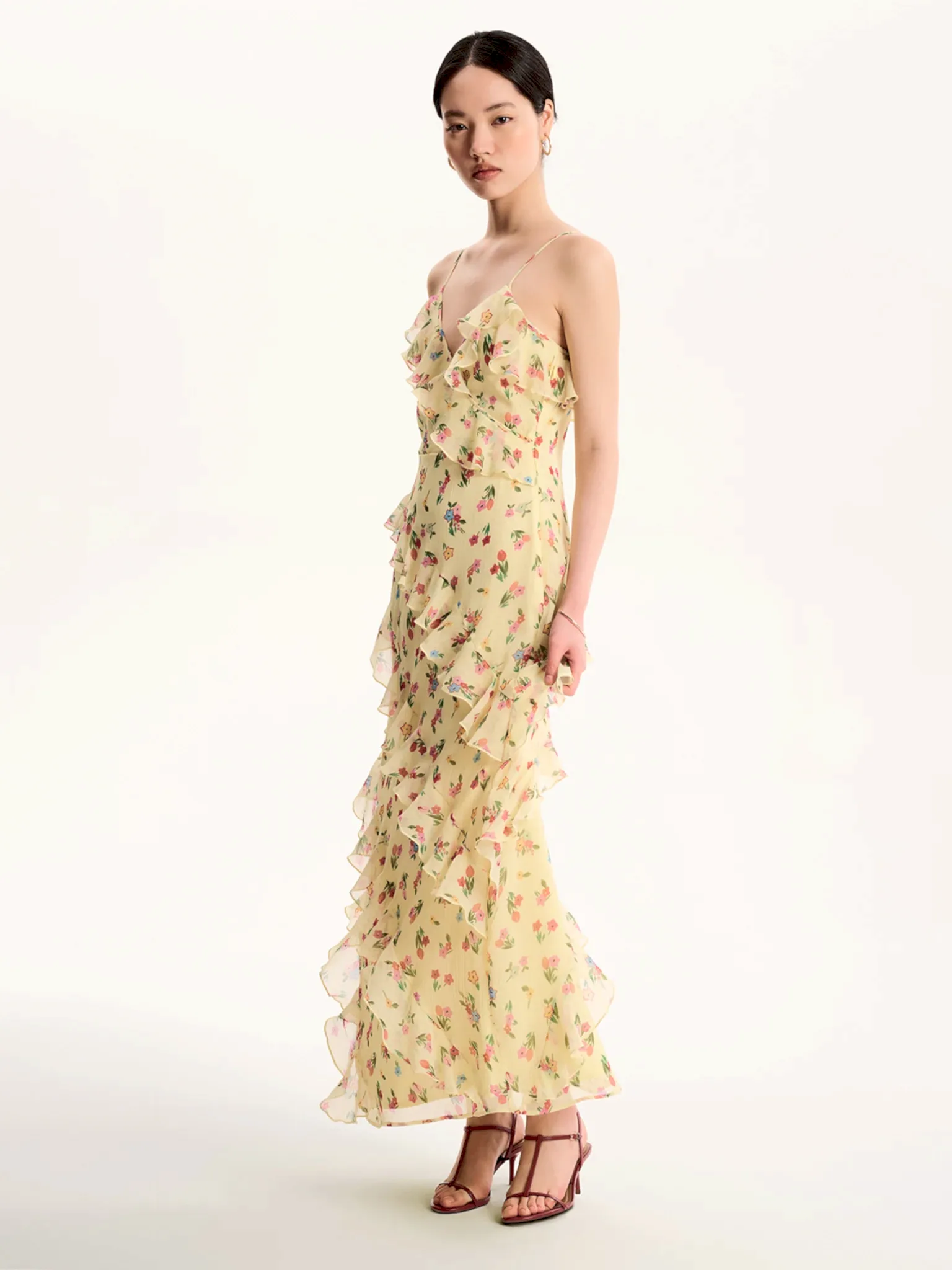 Missy Dress in Floral Yellow