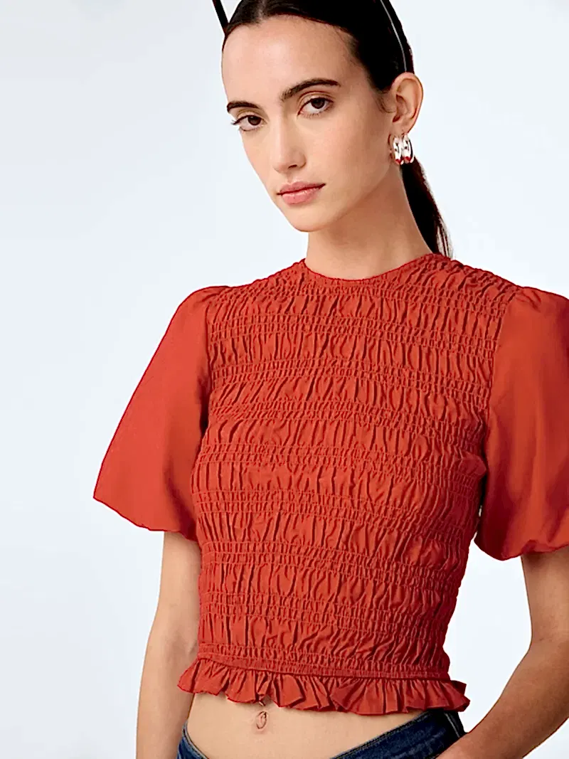 Nicolla Top in Barbados Cherry