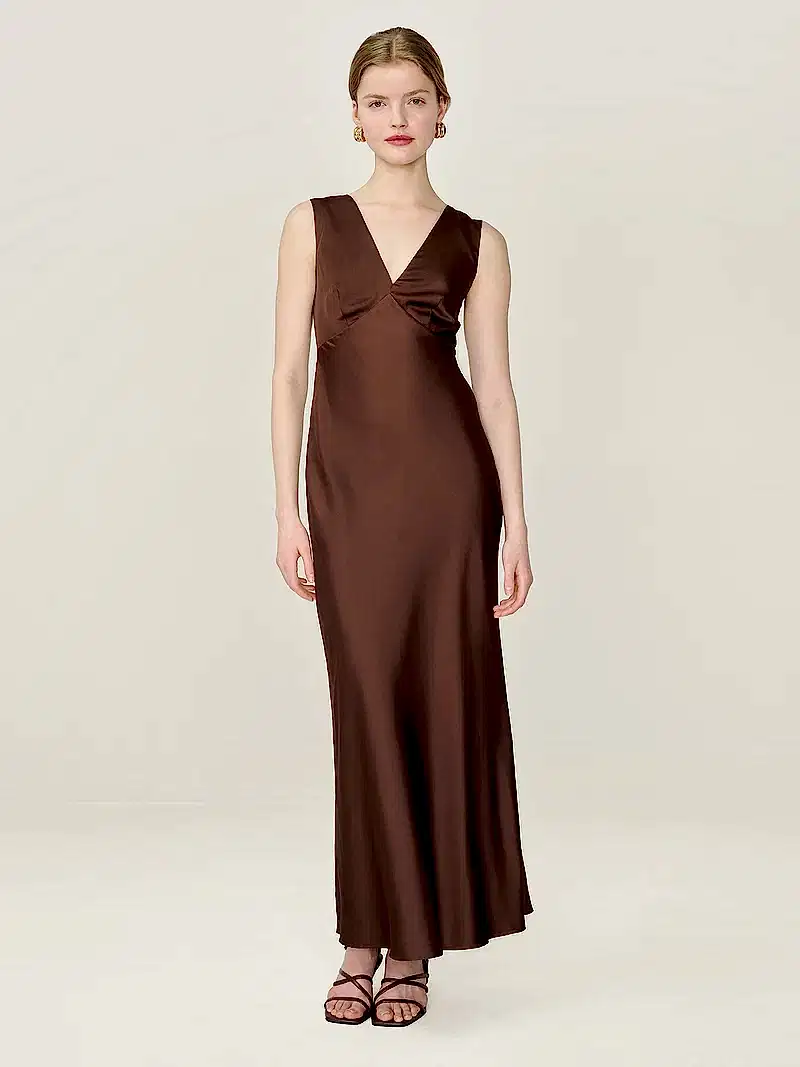 Nova Dress in Chocolate