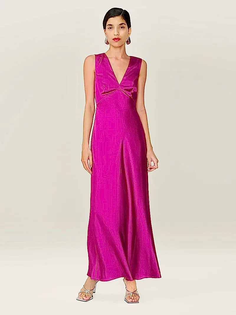 Nova Dress in Magenta