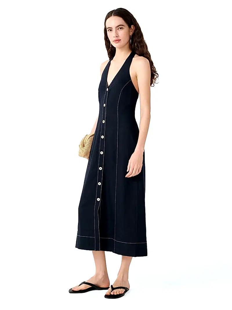 Octavia Dress in Navy