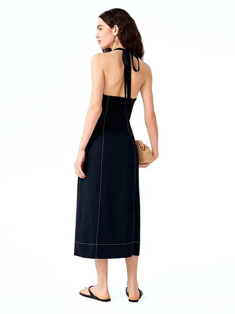 Octavia Dress in Navy