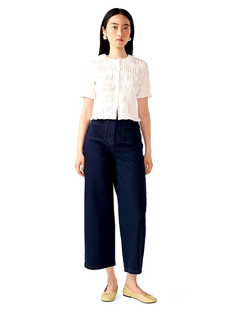 Orielle Cropped Jean in Indigo