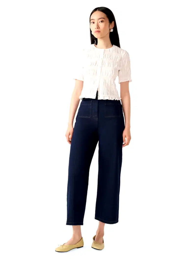 Orielle Cropped Jean in Indigo