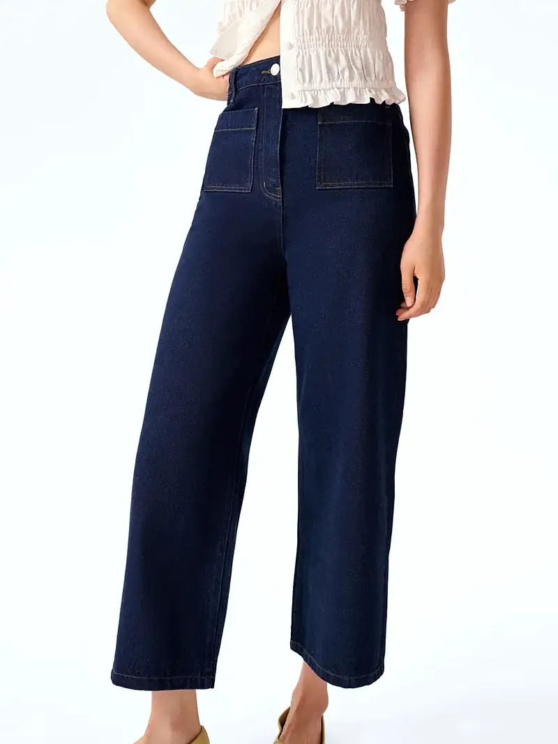 Orielle Cropped Jean in Indigo