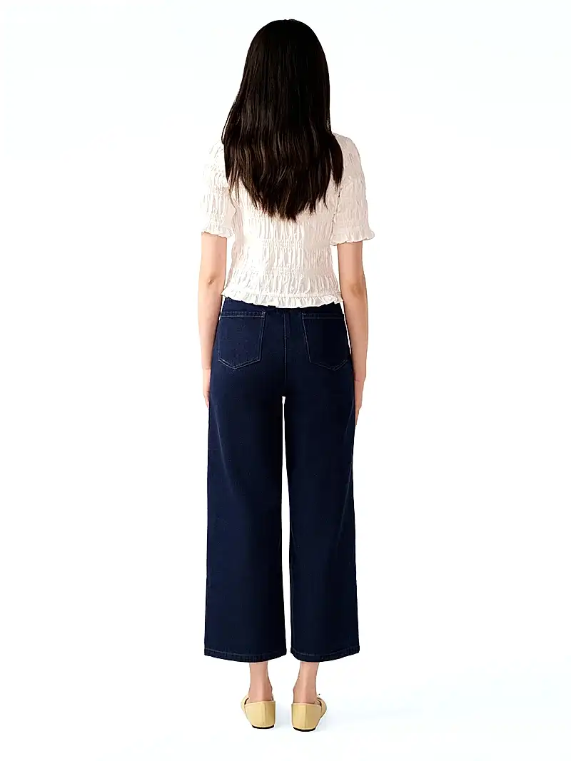Orielle Cropped Jean in Indigo